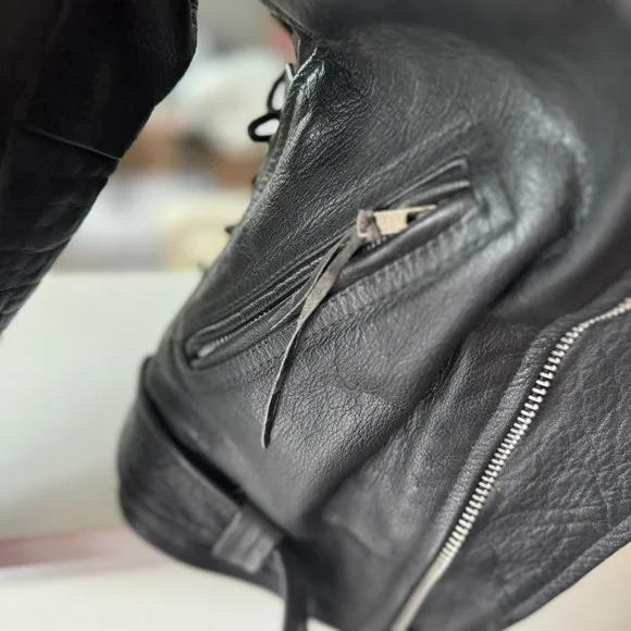 Jim Lane Leather Motorcycle Jacket size 42 - Picture 2 of 11